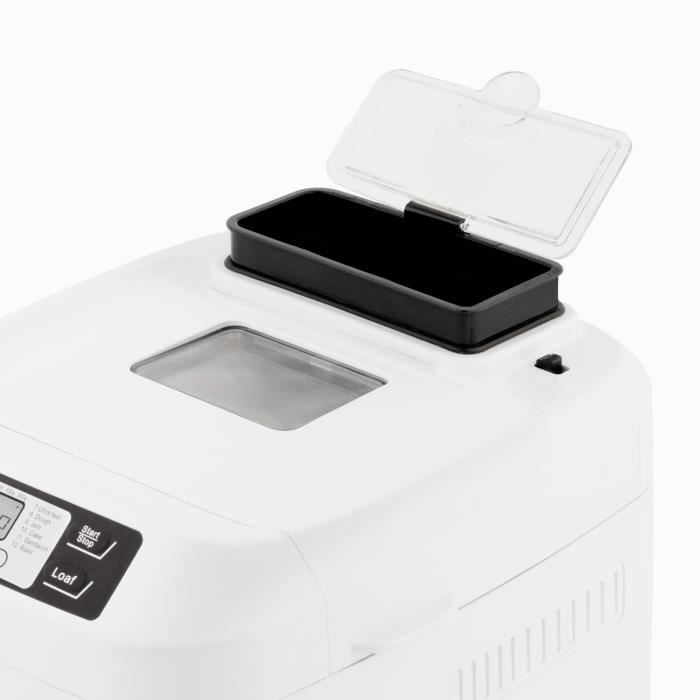 H.KoeNIG BAKE340 - Bread maker with seeds - 12 programs - 3 cooking levels - 550W - 2 sizes: 650 or 800g - LCD screen