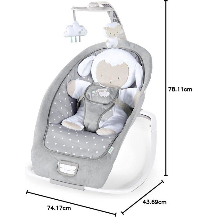 INGENUITY Automatic swinging bouncer - Cuddle Lamb