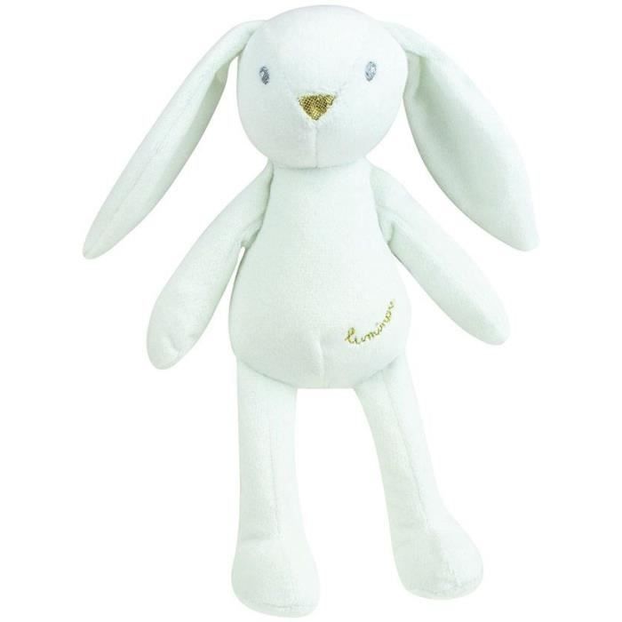 JEMINI Luminou White rabbit Natural luminous soft toy works without battery +/- 20 cm
