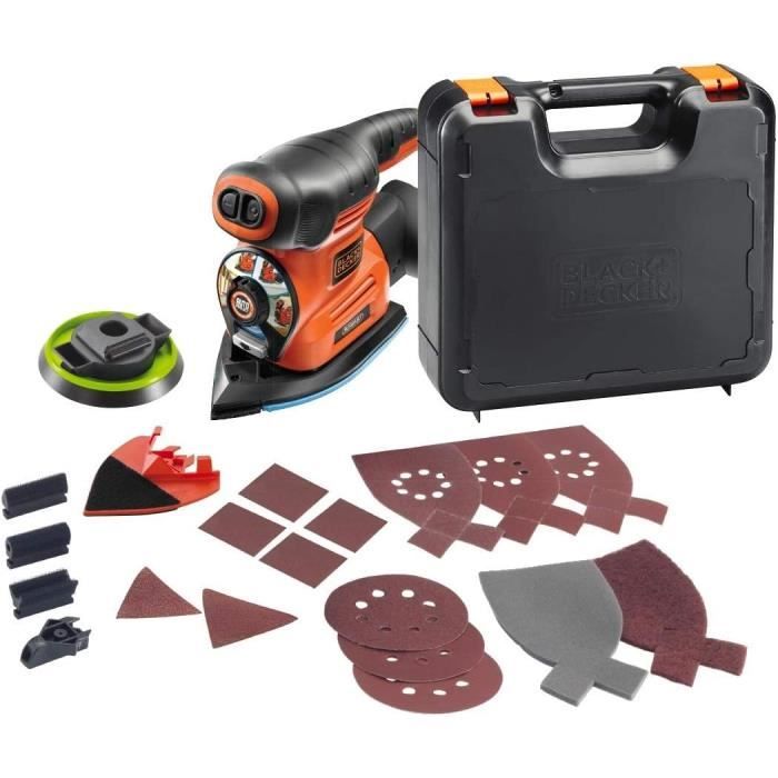 BLACK & DECKER KA280K - 4 in 1 Multi-sander - 220 W - 230 V - Red and black