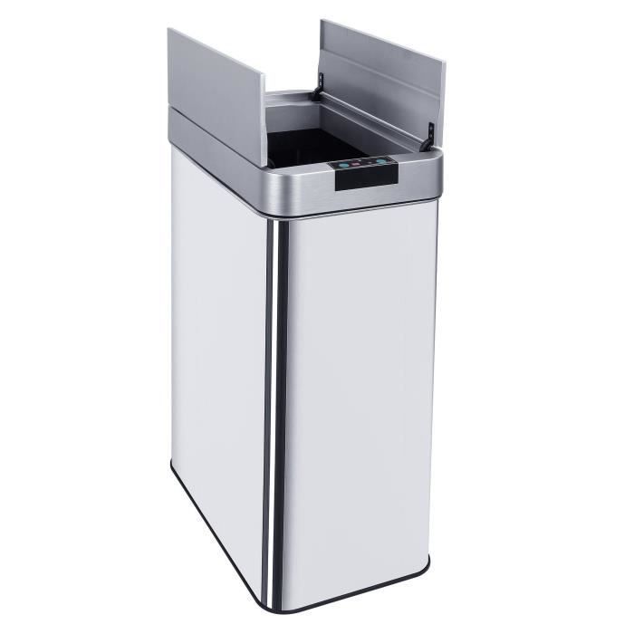 KITCHEN MOVE Automatic bin SILVERLAKE - 70L - Stainless steel with strapping