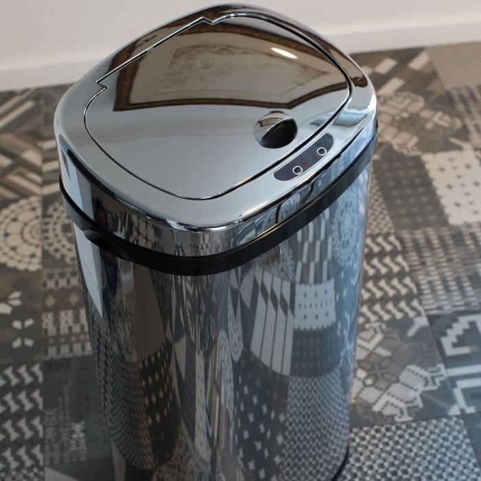 Automatic kitchen bin - LARGO - KITCHEN MOVE - 42 L - Stainless steel with strapping
