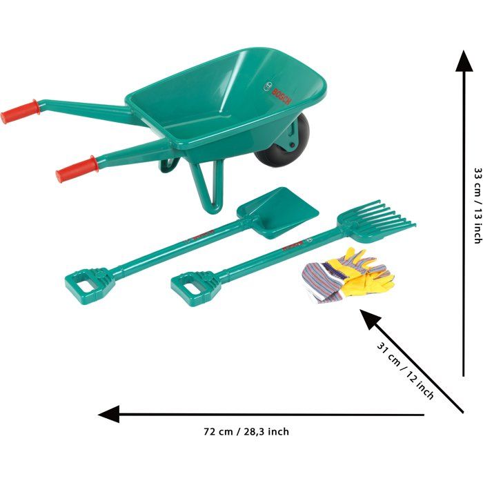 BOSCH - Set of garden with wheelbarrow for Child