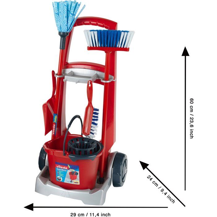 VILEDA - Cleaning trolley with vacuum cleaner
