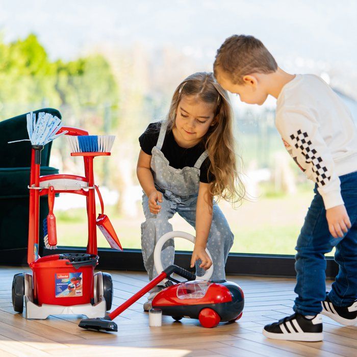 VILEDA - Cleaning trolley with vacuum cleaner