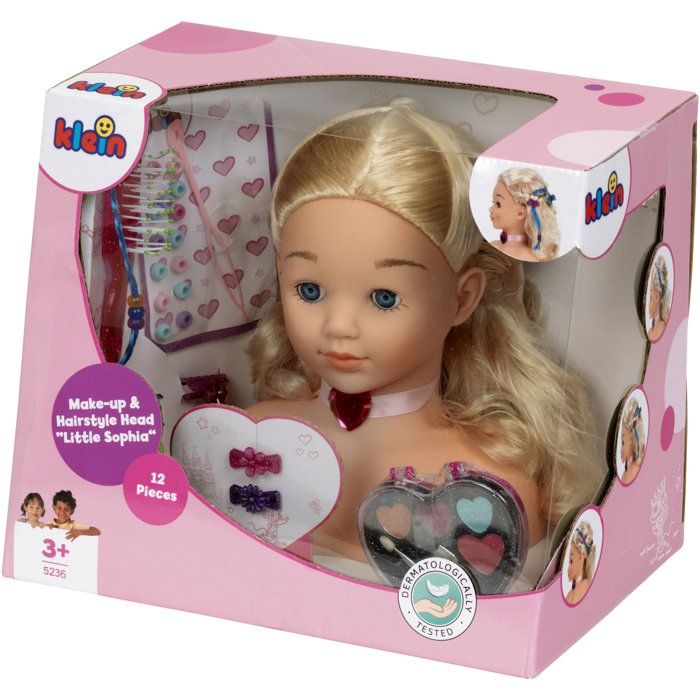 PRINCESS CORALIE Hairdressing and Makeup head with accessories - 25 cm