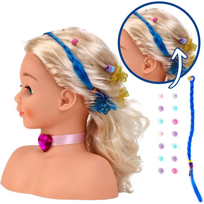 PRINCESS CORALIE Hairdressing and Makeup head with accessories - 25 cm