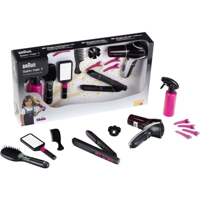 KLEIN - Mega hairstyle set Braun Satin Hair 7