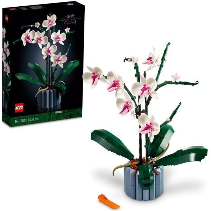 LEGO 10311 The Orchid Plants with Indoor Artificial Flowers for Home Decor, Crafts for Adults