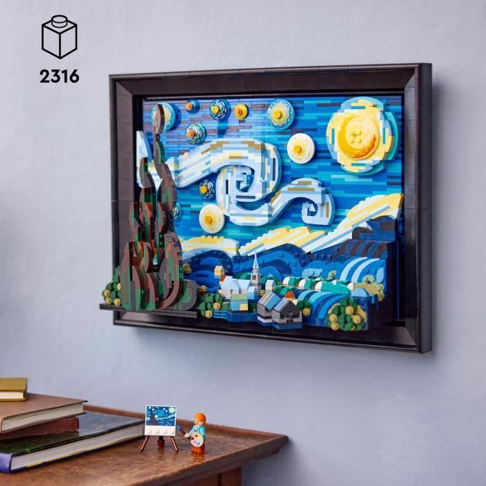 LEGO Ideas 21333 Vincent Van Gogh - The Starry Night Canvas Art Print