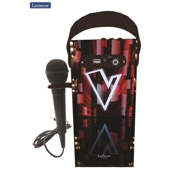 THE VOICE - Trendy Bluetooth speaker - Portable with microphone and light effects