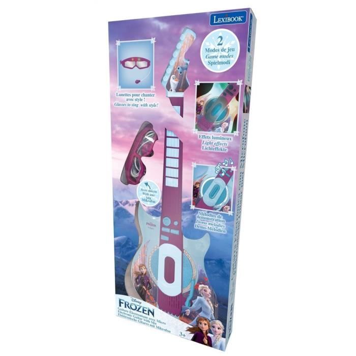 THE FROZEN QUEEN - Luminous Electronic Guitar with glasses equipped with a microphone