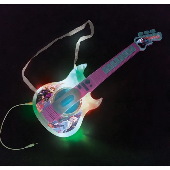 THE FROZEN QUEEN - Luminous Electronic Guitar with glasses equipped with a microphone