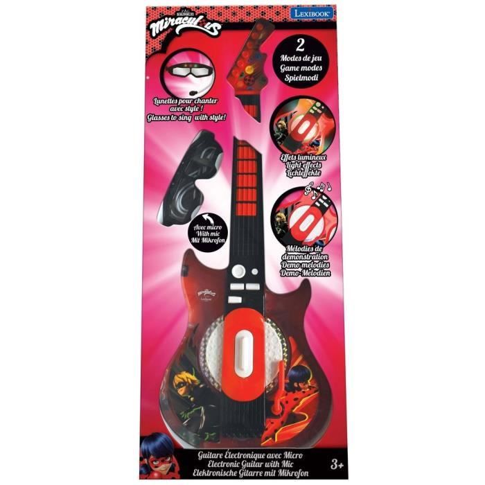 MIRACULOUS - Luminous Electronic Guitar with glasses equipped with a microphone