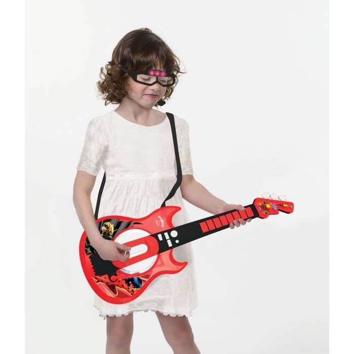 MIRACULOUS - Luminous Electronic Guitar with glasses equipped with a microphone