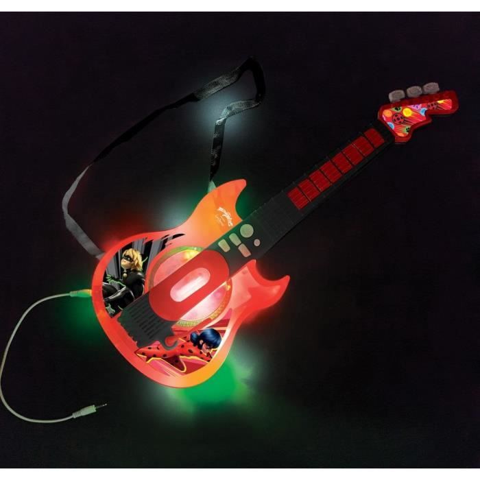 MIRACULOUS - Luminous Electronic Guitar with glasses equipped with a microphone