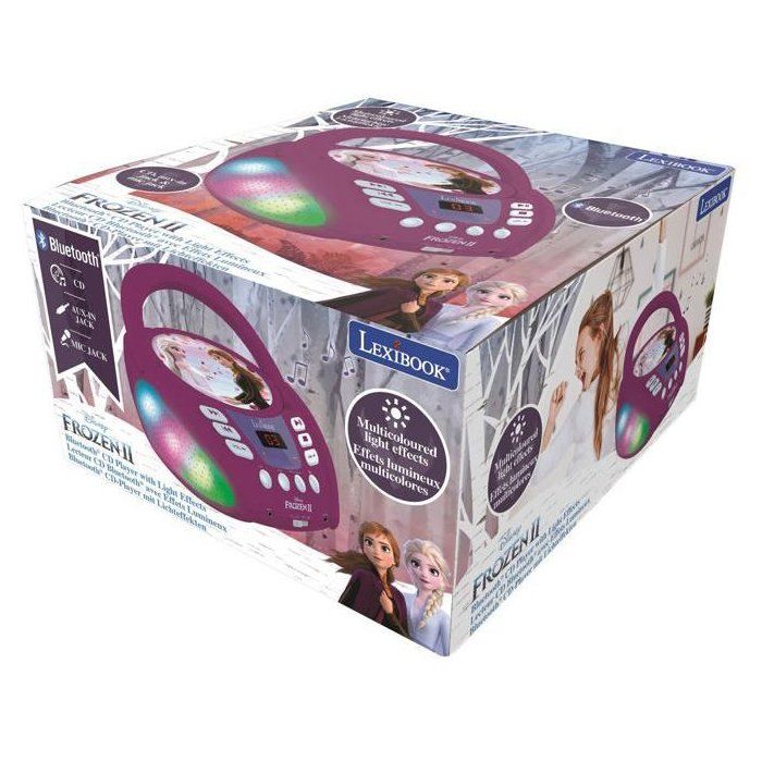 Frozen Bluetooth CD Player with Light Effects