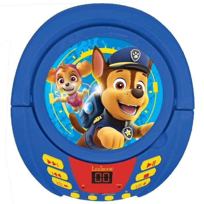 Paw Patrol Bluetooth CD Player with Light Effects