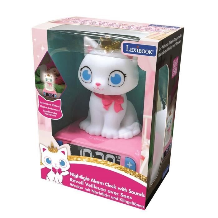3D Cat Night Light Alarm Clock and sound effects