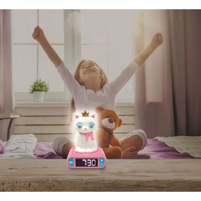 3D Cat Night Light Alarm Clock and sound effects