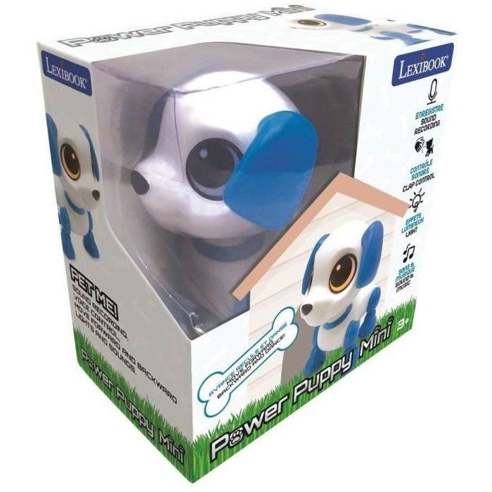 Power Puppy Mini - Robot dog with light and sound effects, hand click control, repeat