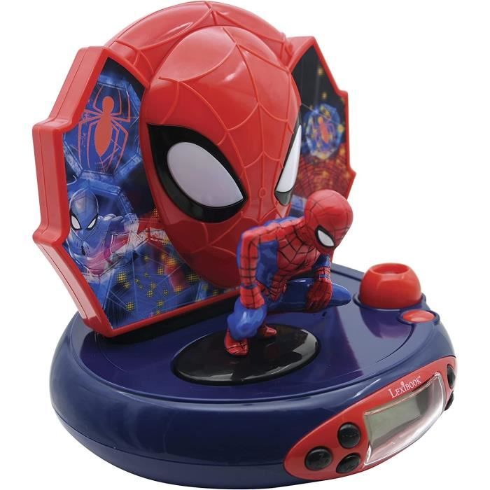 LEXIBOOK - SPIDERMAN - Children's Alarm Clock Radio with Projection Images