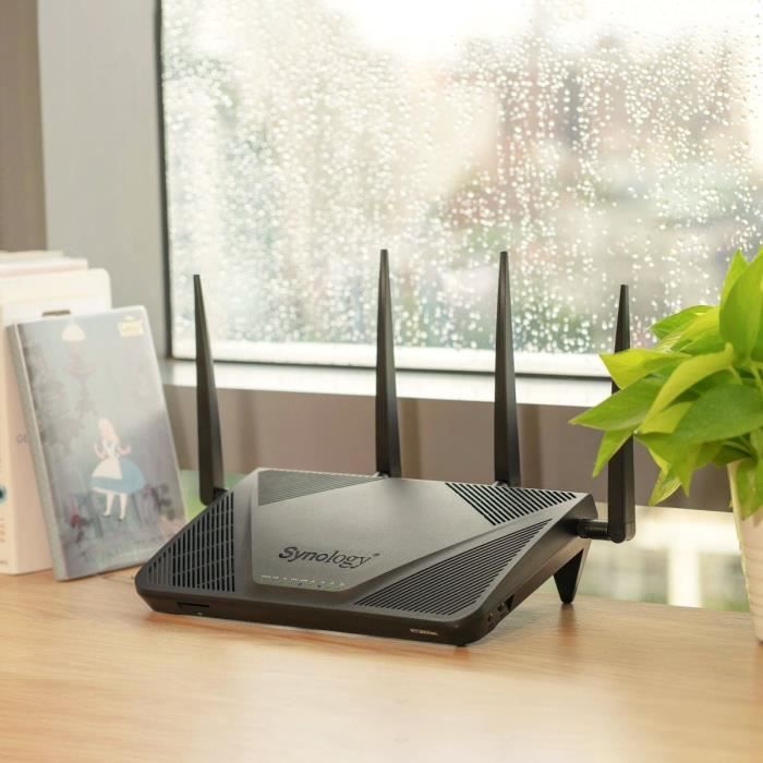 SYNOLOGY RT2600AC-AC 2600 Mbps Dual-Band Wireless WiFi Router - MU-MIMO with 4 LAN Ports and 1 10/100/1000 Mbps WAN Port