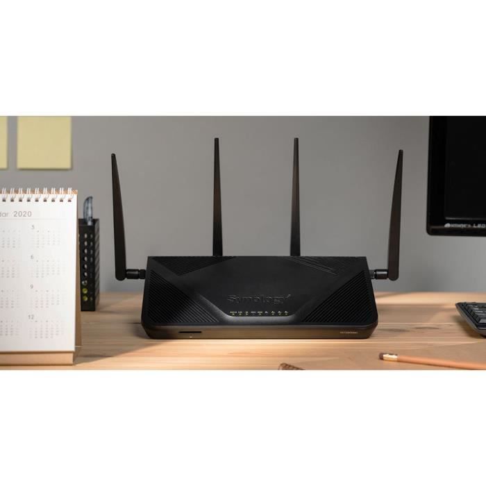 SYNOLOGY RT2600AC-AC 2600 Mbps Dual-Band Wireless WiFi Router - MU-MIMO with 4 LAN Ports and 1 10/100/1000 Mbps WAN Port