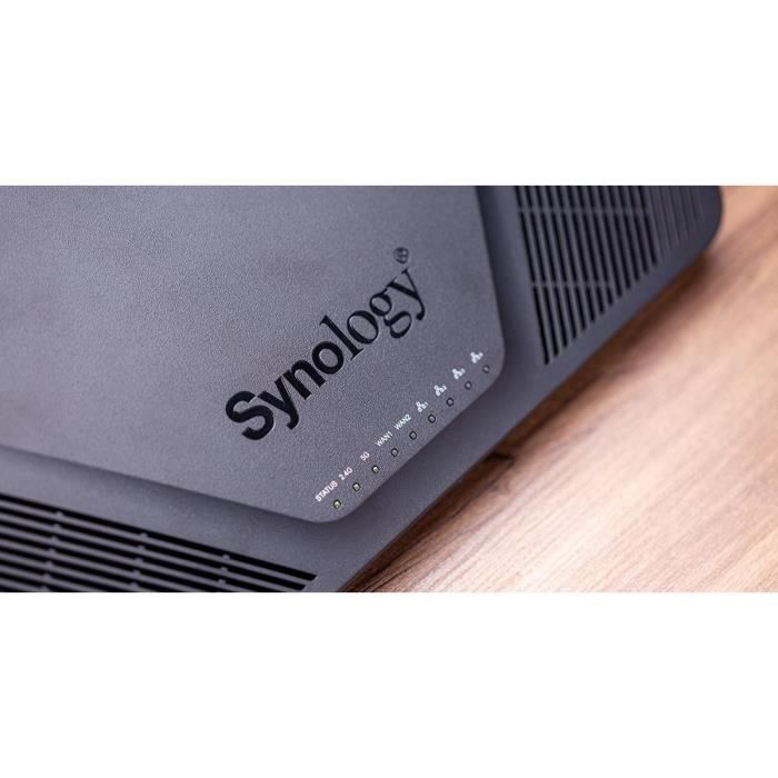 SYNOLOGY RT2600AC-AC 2600 Mbps Dual-Band Wireless WiFi Router - MU-MIMO with 4 LAN Ports and 1 10/100/1000 Mbps WAN Port