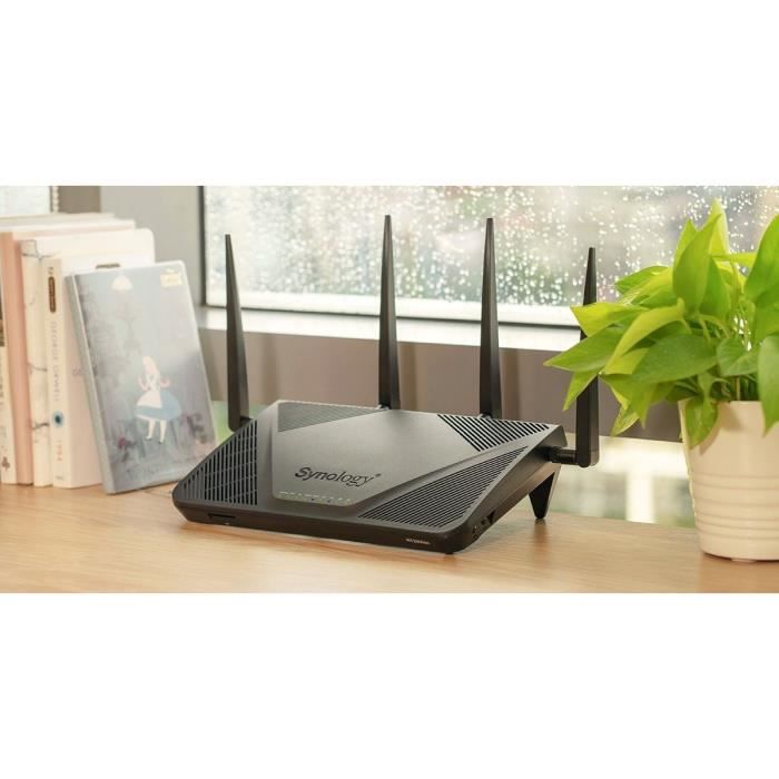 SYNOLOGY RT2600AC-AC 2600 Mbps Dual-Band Wireless WiFi Router - MU-MIMO with 4 LAN Ports and 1 10/100/1000 Mbps WAN Port