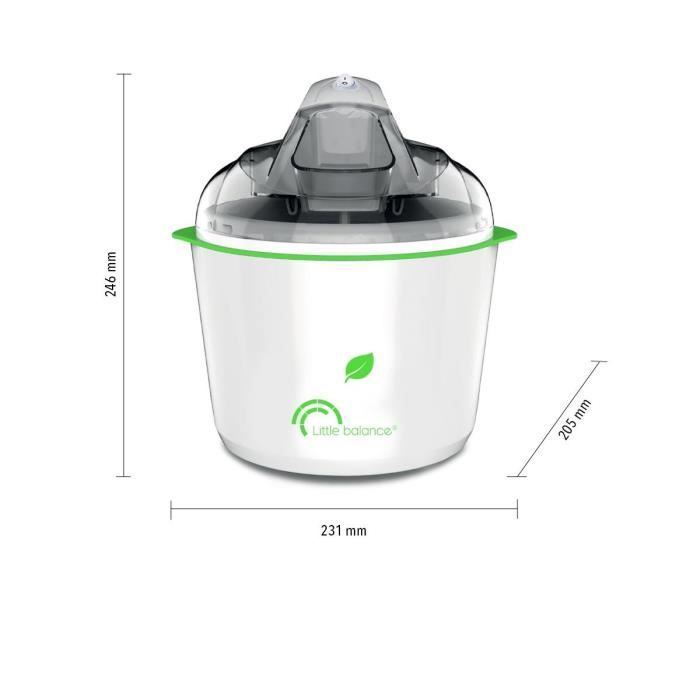 LITTLE BALANCE 8234 Happy Sorbets, Ice Cream Maker, Ice Cream Machine, Sorbets, Ice Cream, 1.5 l