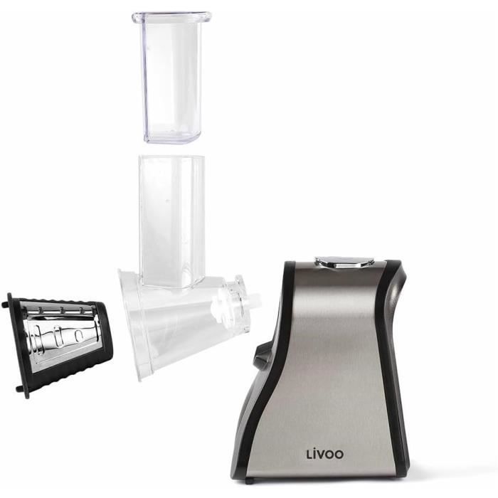 LIVOO DOP192 Multifunction electric grater - Black and gray