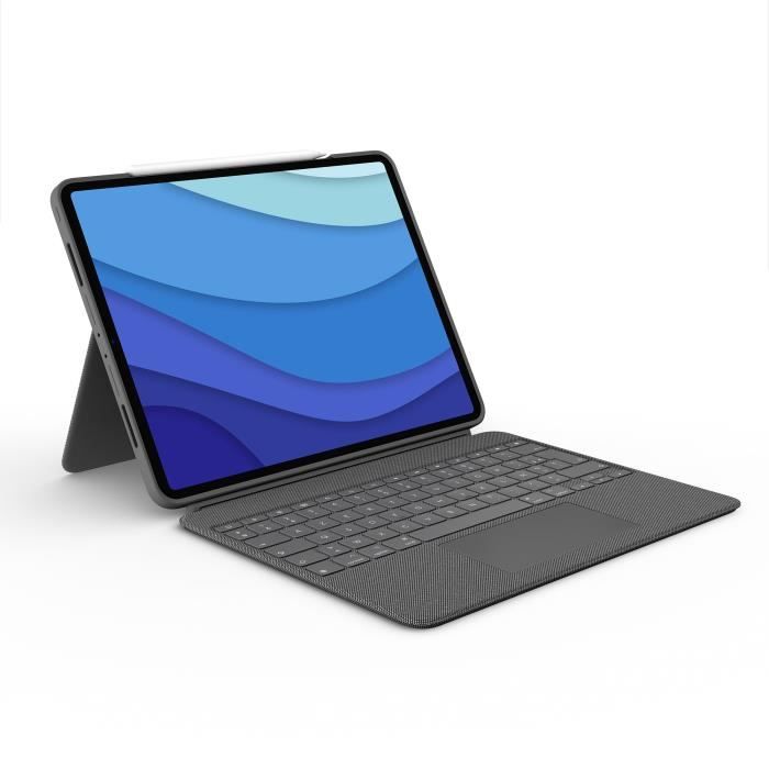 Keyboard and case - Tablet - Logitech - COMBO TOUCH IPAD AIR PRO 12.9 - APPLE