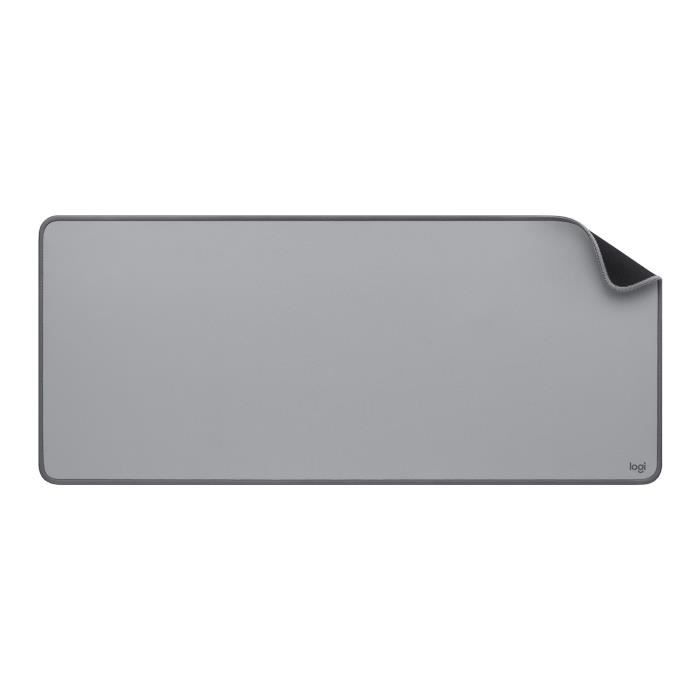 Large Desk Mat - Logitech Desk Mat - Studio Series, Multifunctional and Extended - Gray