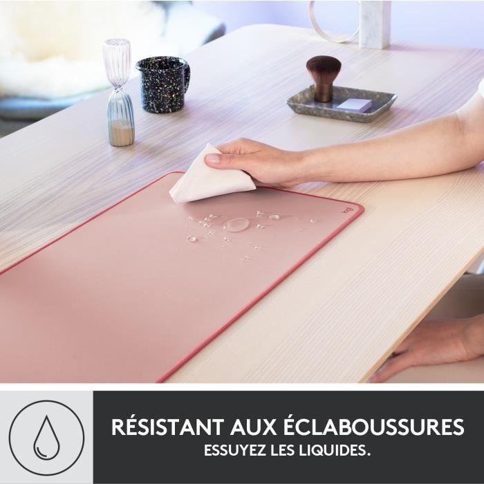 Large Desk Mat - Logitech Desk Mat - Studio Series, Multifunctional and Extended - Pink