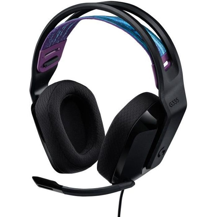 GAMING headset - Lightweight - LOGITECH G - G335 WIRED - BLACK Discord certified