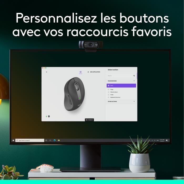 Logitech Signature M650 Wireless Mouse - Silent, Bluetooth, Programmable Buttons - Graphite