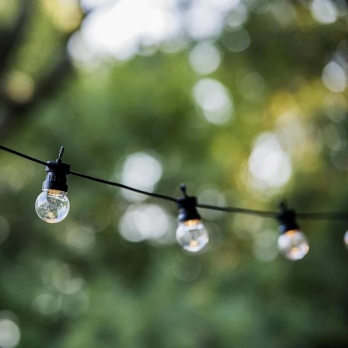 LUMIJARDIN Garland 20 LED bulbs - Warm white - Party clearable