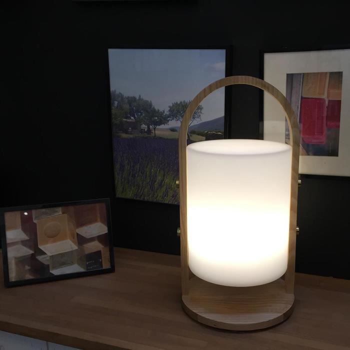 LUMISKY Woody LED wireless lantern - H 37 cm - White