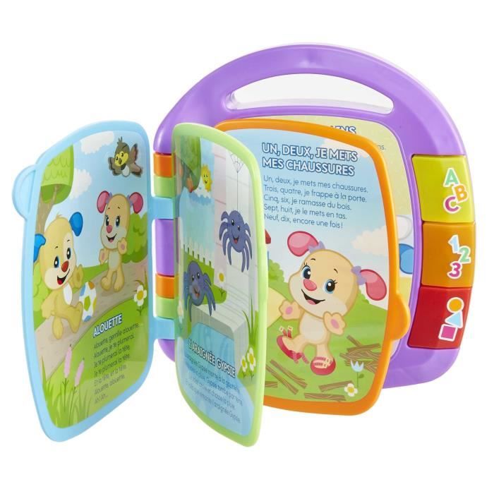 FISHER-PRICE - Interactive Book Nursery Rhymes Puppy - 6 months and +