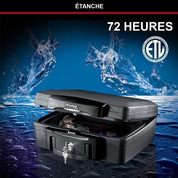 MASTER LOCK Safety Case / Safe - Fireproof and waterproof - Size S - 4.9L