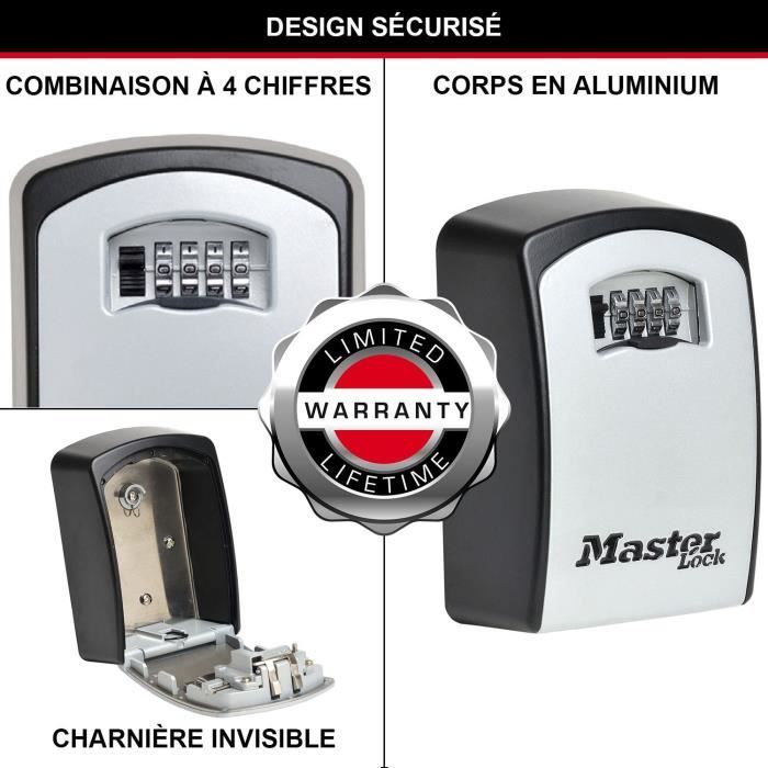 MASTER LOCK Secure Key Box - XL Format - Key Chest - High Capacity Storage