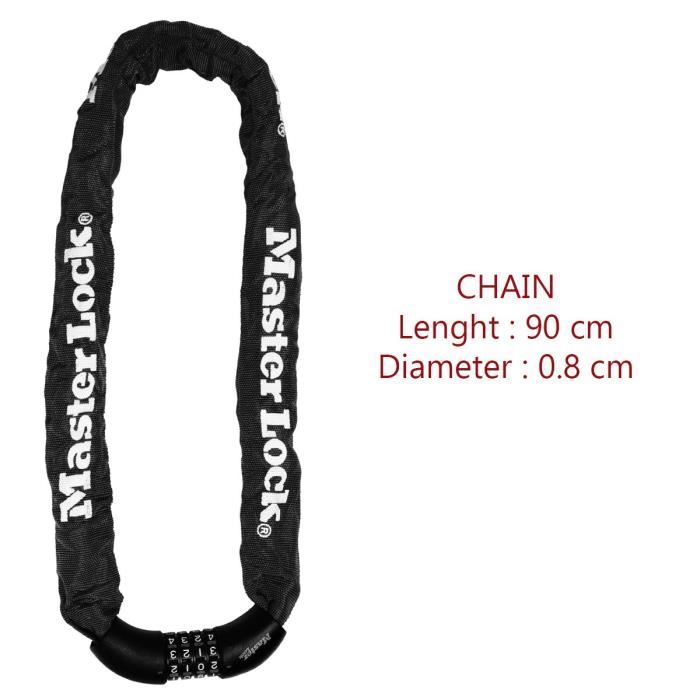 MASTER LOCK Bicycle Anti-Theft Chain - Code Lock