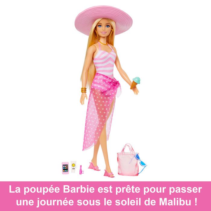 Barbie - Barbie Beach Day Barbie (CP4) - 21a - doll - 3 years old and +