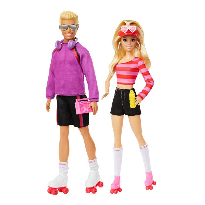 Barbie-Fashionistas-Dolls and accessories set roller skates HXK90
