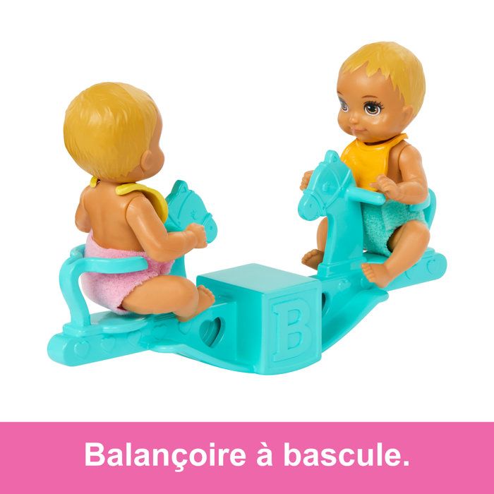 Barbie-The Twins' Room-Skipper Playset, Babies and Accessories HXM99