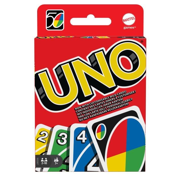 UNO - Uno Classic - Family Card Game - From 2 to 4 Players - Ages 7+