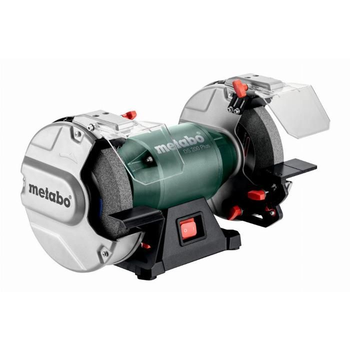 Grinding wheel - METABO - DS 200 Plus - Brown corundum grinding wheels - Spark arrester - Workpiece holder