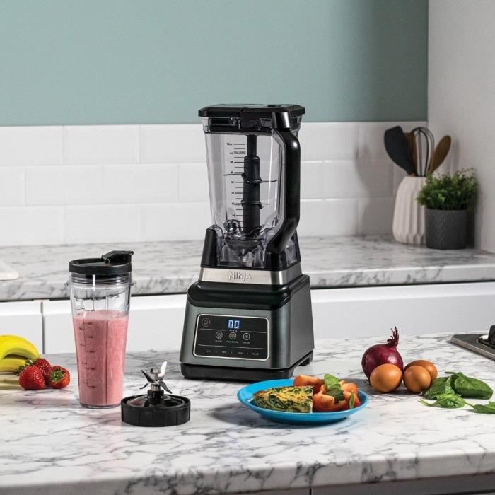 NINJA BN750EU - 2 in 1 Blender - 2.1 L Bowl - 700ml Tumbler - 1200 W - Black