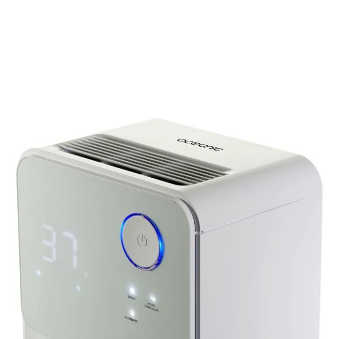 OCEANIC Electric air dehumidifier - Extraction 12 liters / day - Laundry drying - Continuous drainage - LED display
